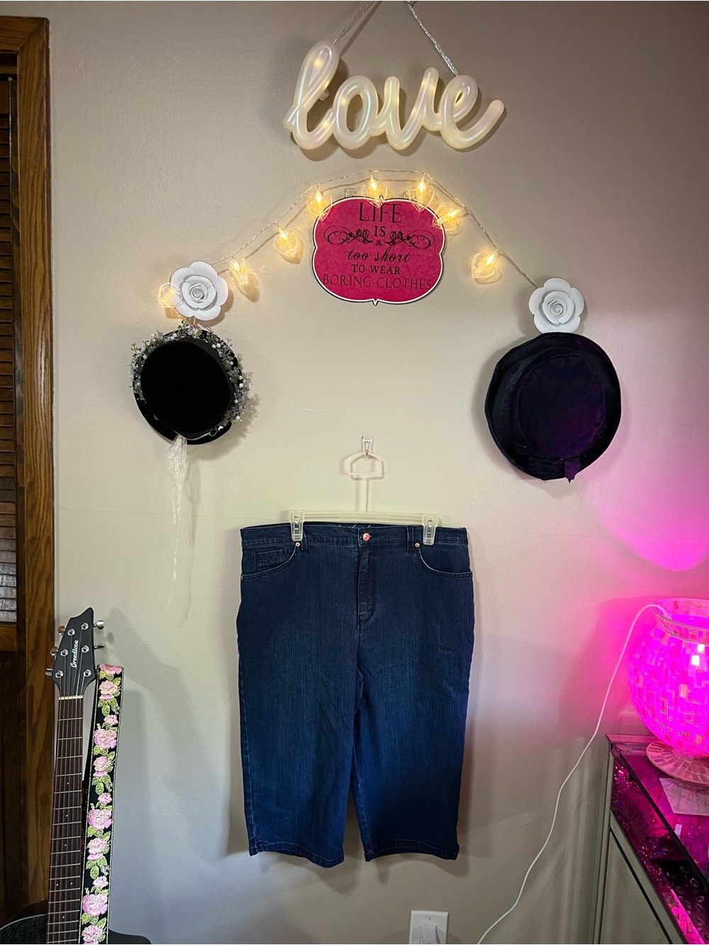 Gloria Vanderbilt Dark Blue Jeans 3/4 length